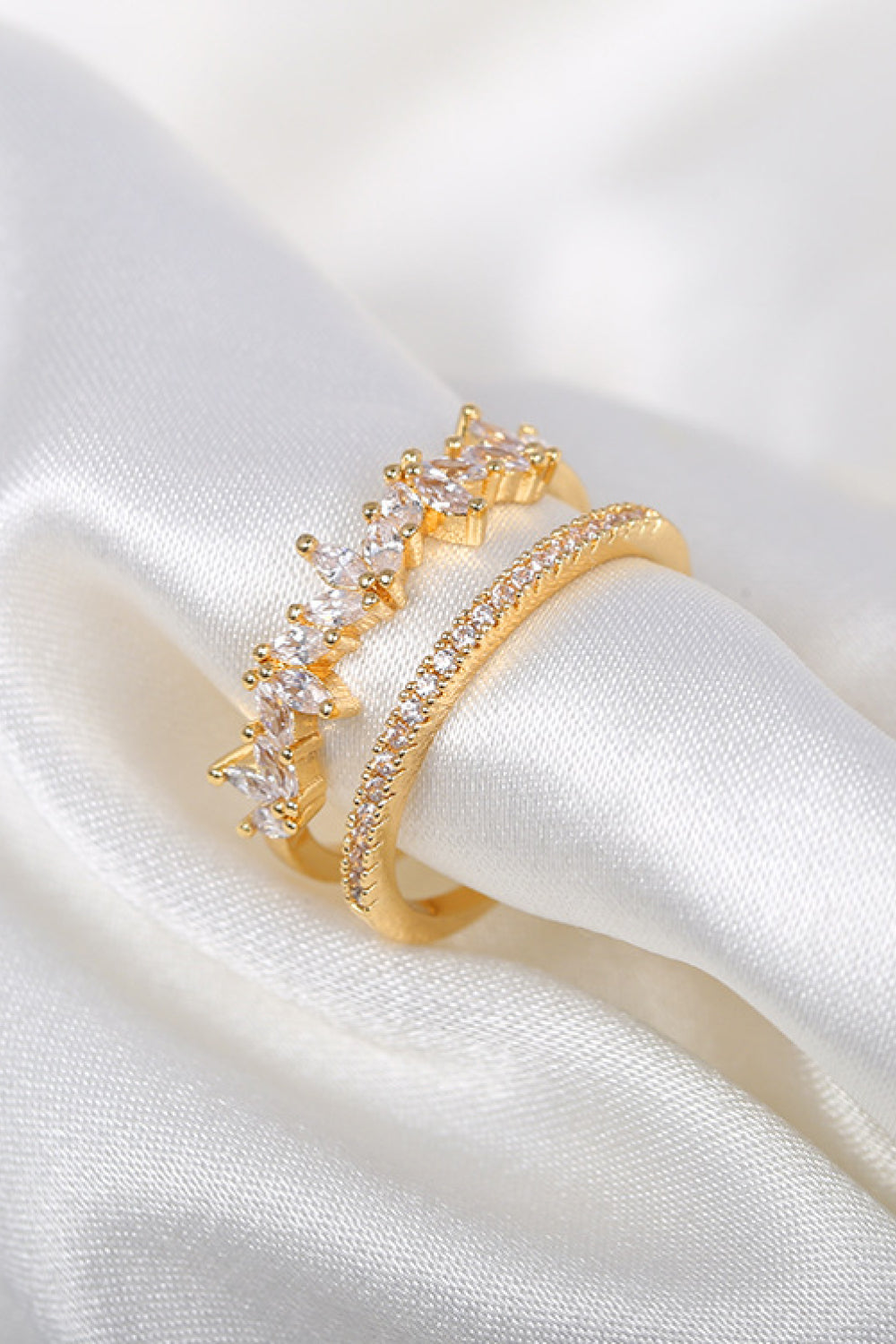 Zircon Split Shank Open Ring